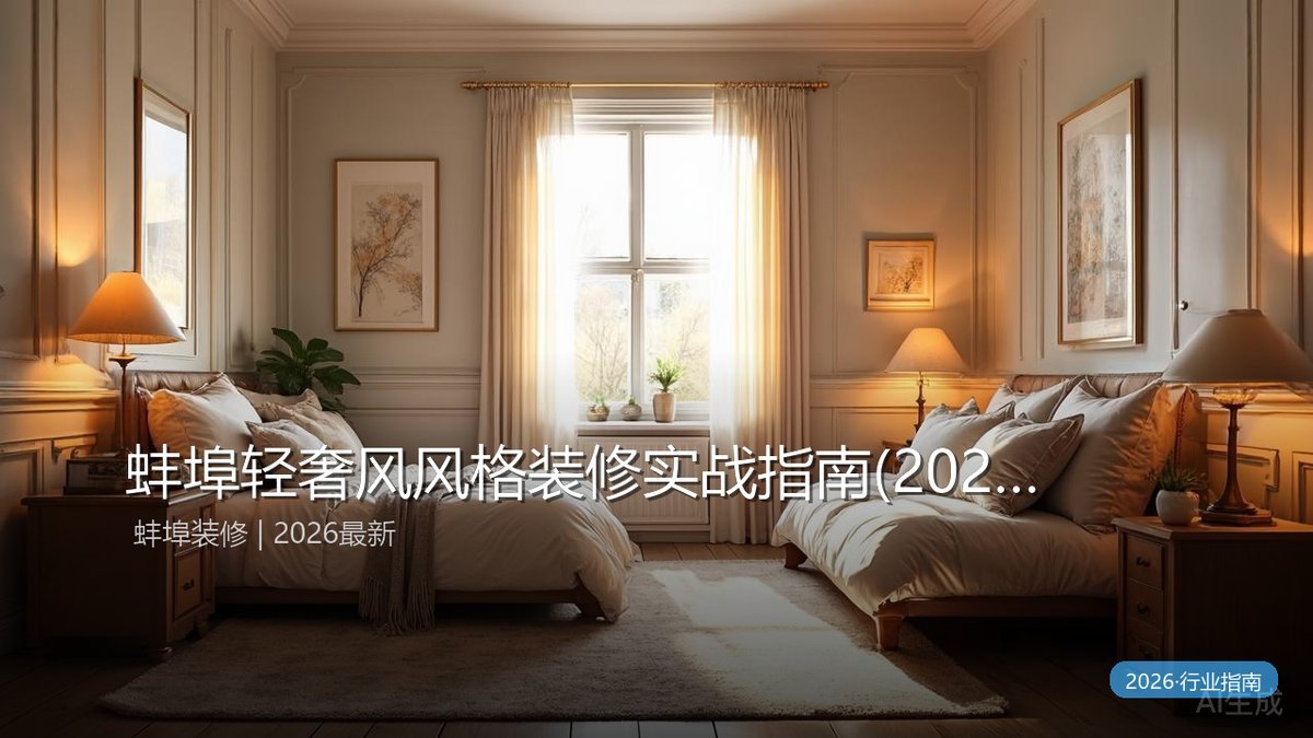蚌埠现代简约风格装修实战指南(2026版).67平三室两厅如何落地