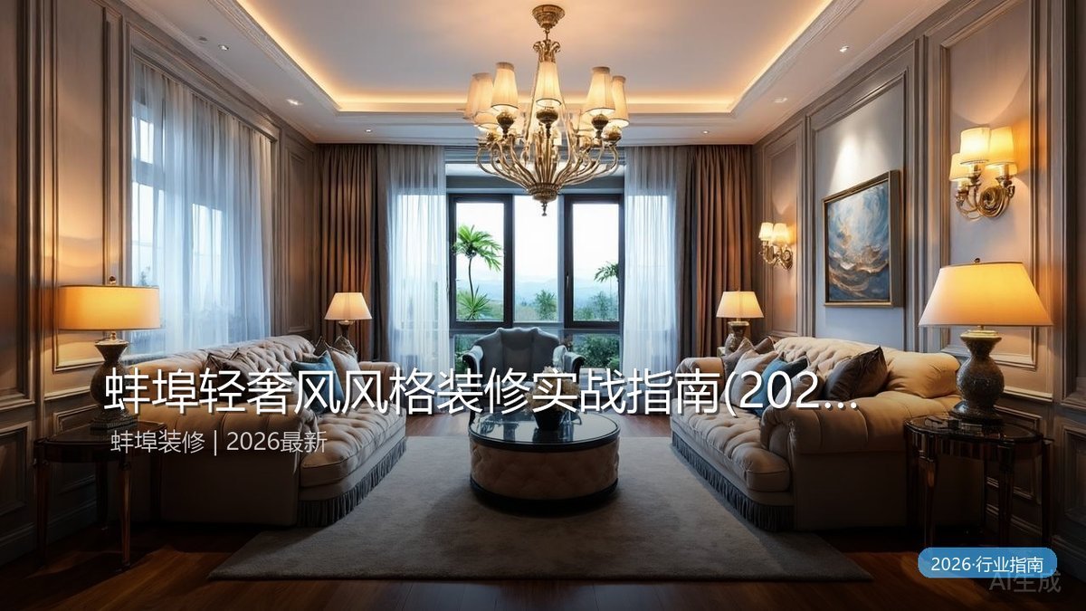 蚌埠现代简约风格装修实战指南(2026版).125平三室两厅如何落地