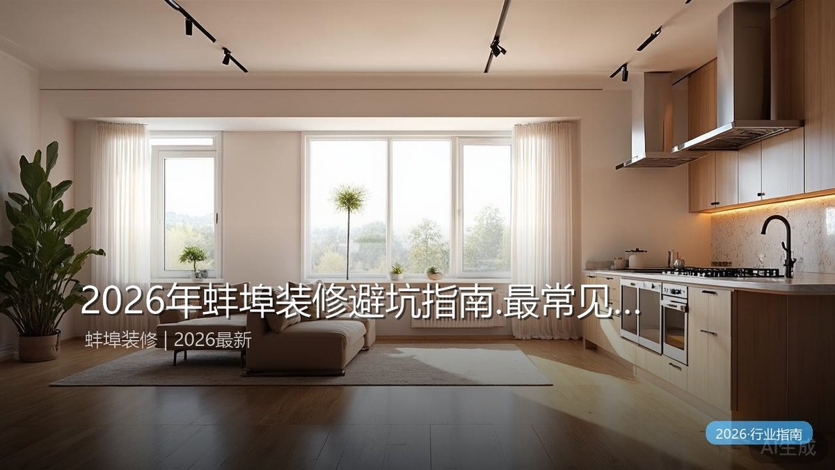 2026年蚌埠装修避坑指南.最常见的5个增项陷阱及应对方案