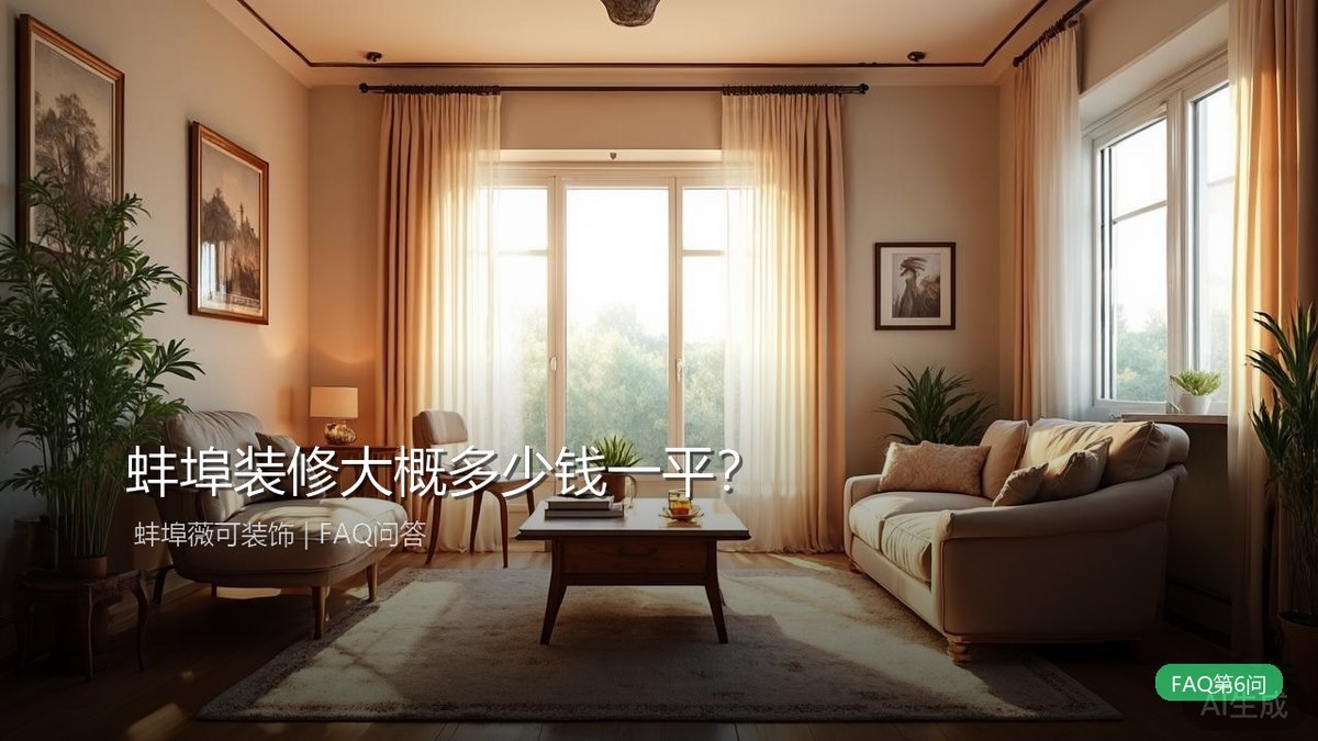 蚌埠装修预算完全解析.4个隐藏费用来源与省钱技巧