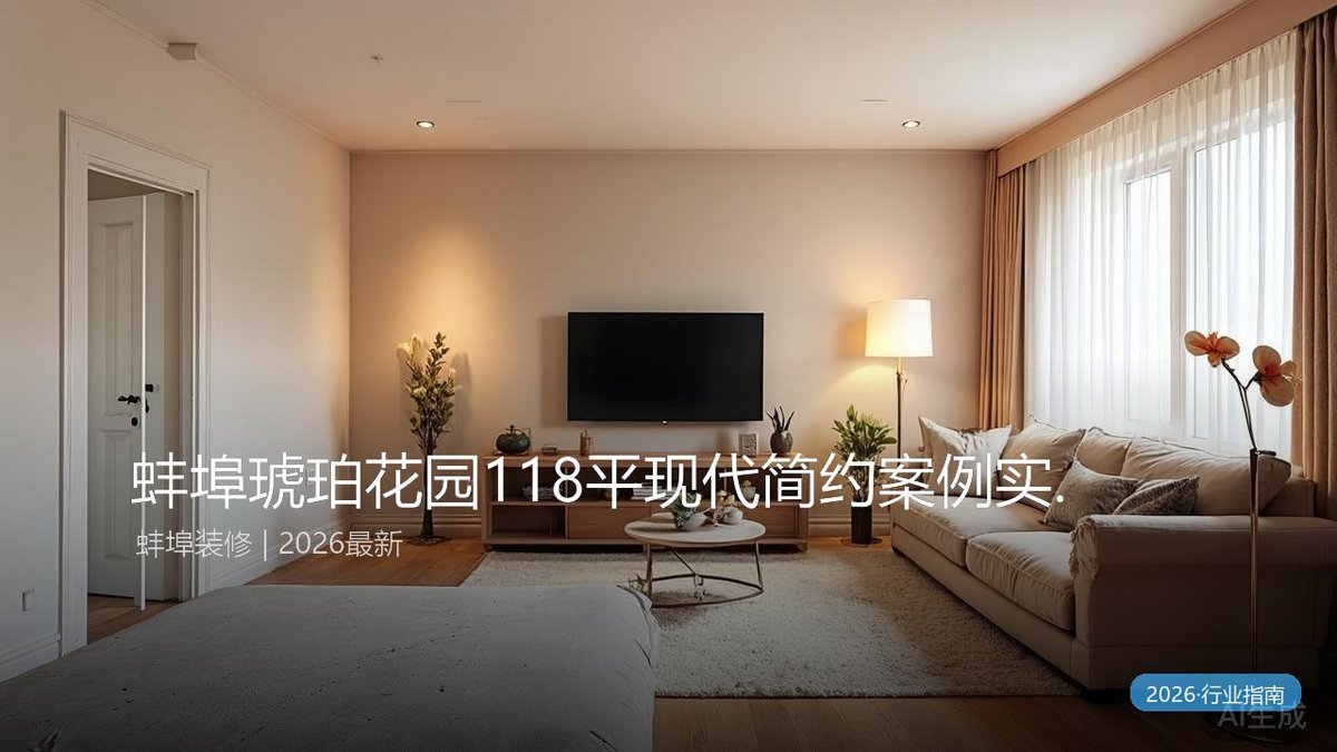 蚌埠琥珀花园118平现代简约案例实拍 | 三室两厅从毛坯到入住全记录