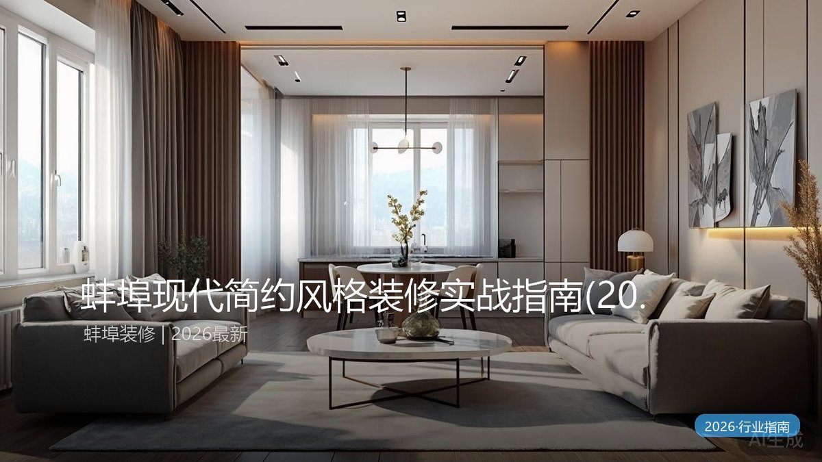 蚌埠现代简约风格装修实战指南(2026版).78平四居室如何落地