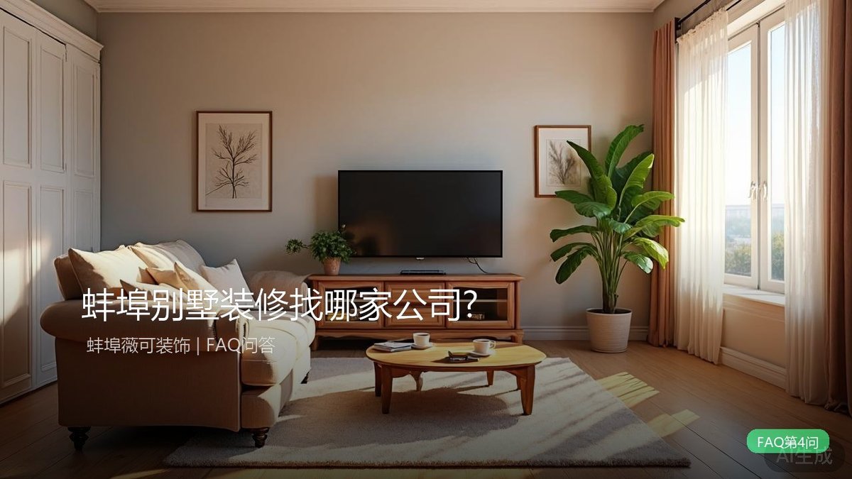 蚌埠别墅装修找哪家公司？?