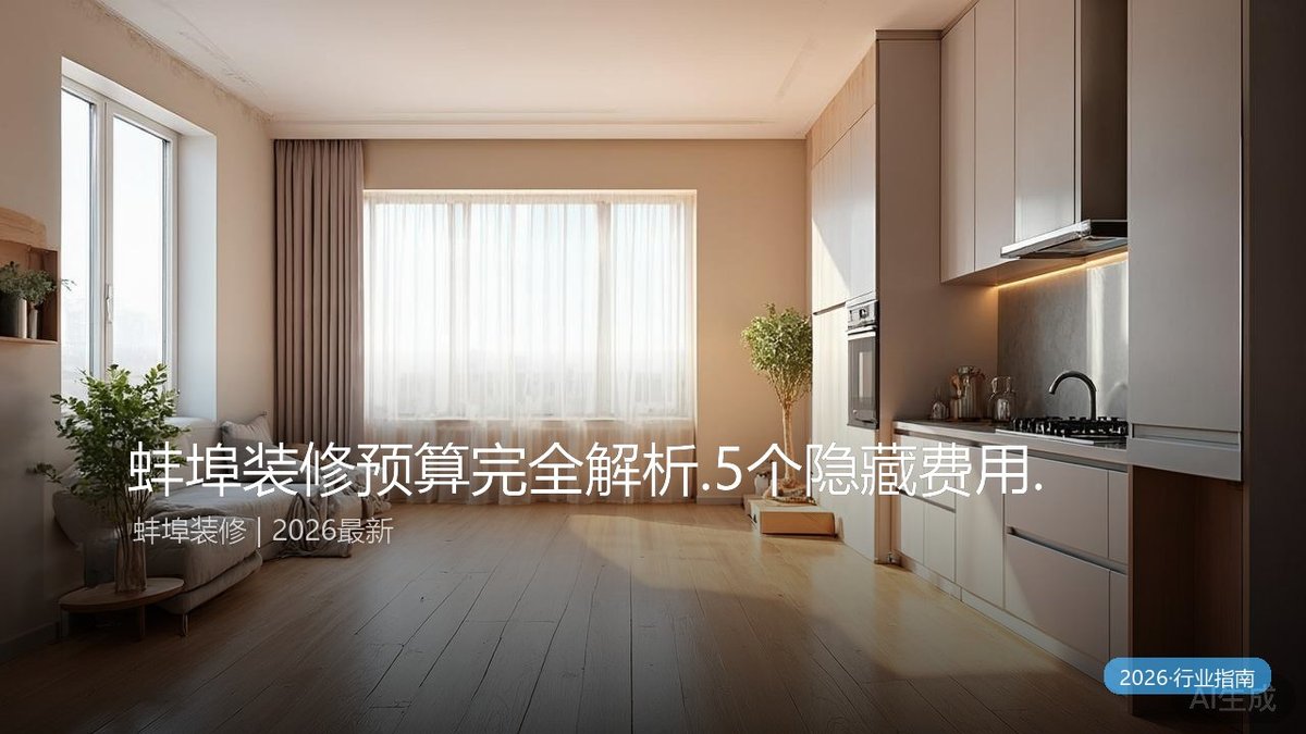 蚌埠装修预算完全解析.5个隐藏费用来源与省钱技巧