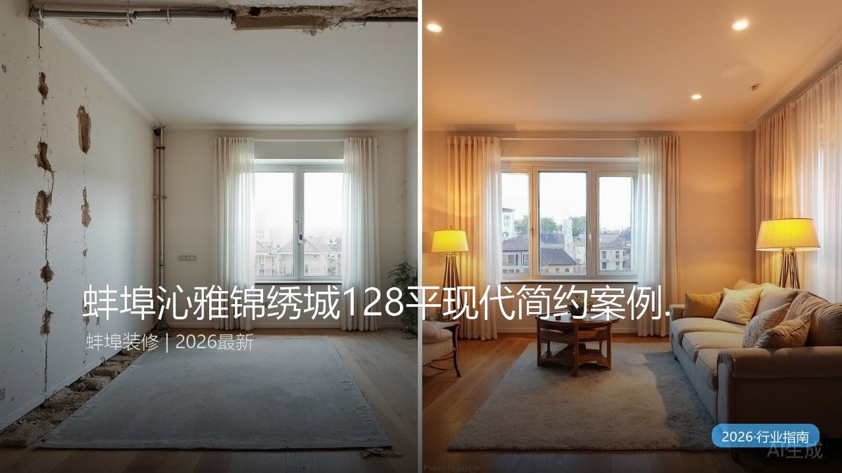 蚌埠沁雅锦绣城128平现代简约案例实拍 | 四居室从毛坯到入住全记录