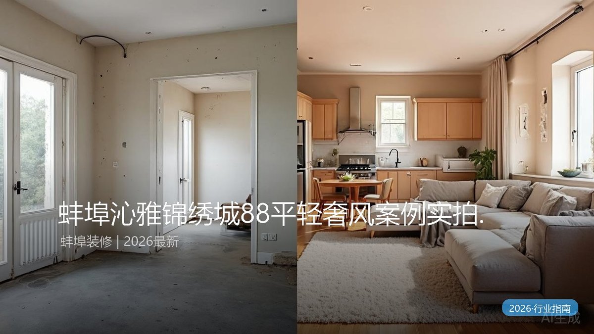 蚌埠沁雅锦绣城88平轻奢风案例实拍 | 三室两厅从毛坯到入住全记录