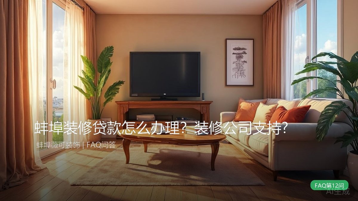 蚌埠装修贷款怎么办理？装修公司支持分期吗？?