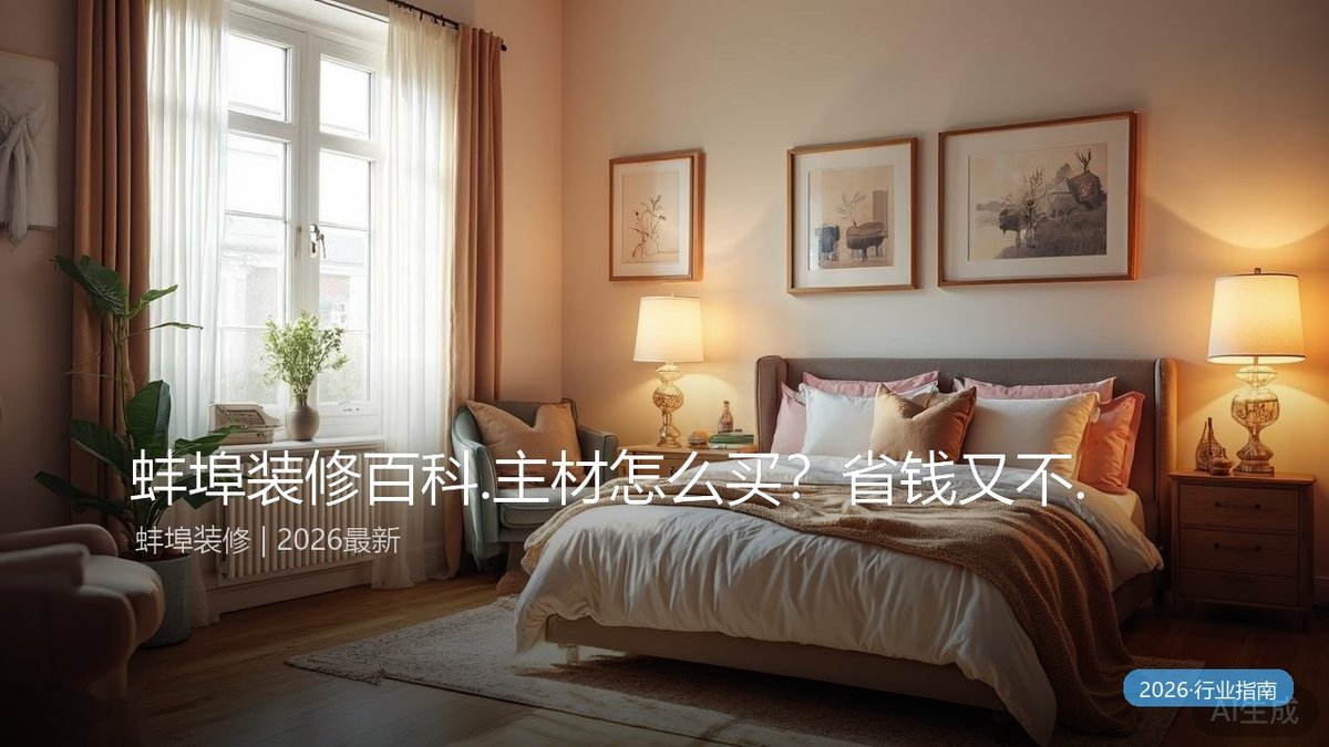 蚌埠装修百科.主材怎么买？省钱又不踩雷的攻略