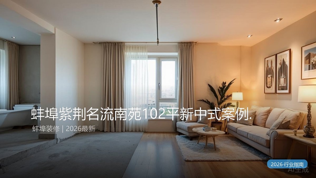 蚌埠紫荆名流南苑102平新中式案例实拍 | 两室一厅从毛坯到入住全记录