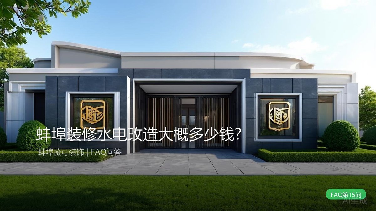 蚌埠装修水电改造大概多少钱？?