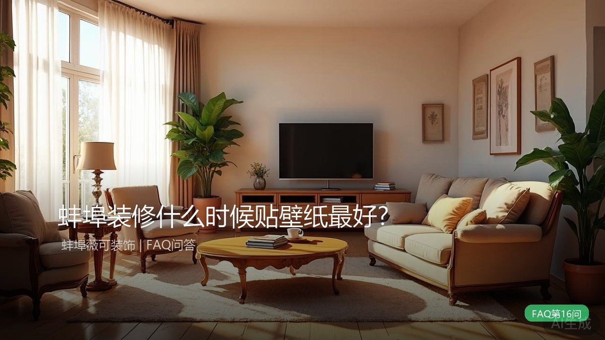 蚌埠装修什么时候贴壁纸最好？?