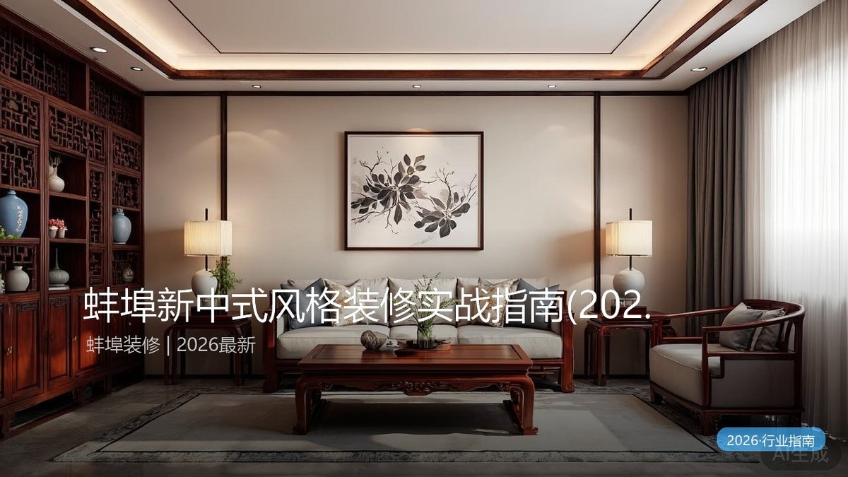 蚌埠新中式风格装修实战指南(2026版).125平小户型如何落地