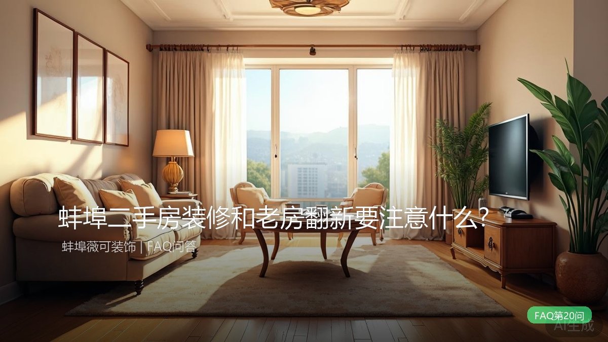 蚌埠二手房装修和老房翻新要注意什么？?